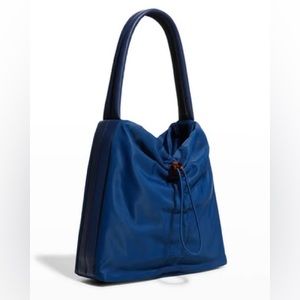 Staud Felix Nylon Shoulder Bag in Twilight Blue